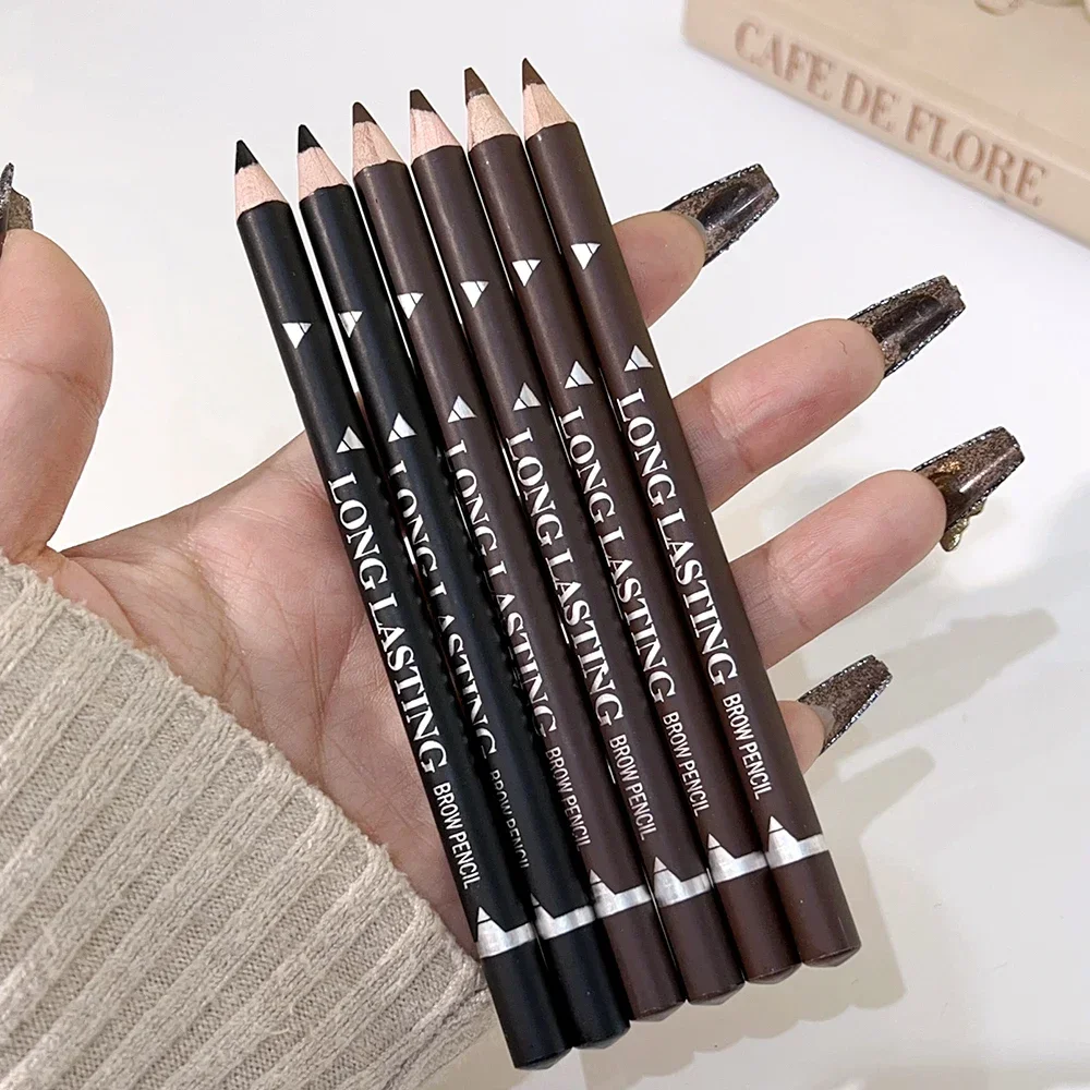 Microblading Eyeliner Kredka do Brwi Makijaż Trwały Matowy Czarny Brązowy Tatuaż Brwi Wodoodporny Tint do Brwi Kosmetyki Podkreślające