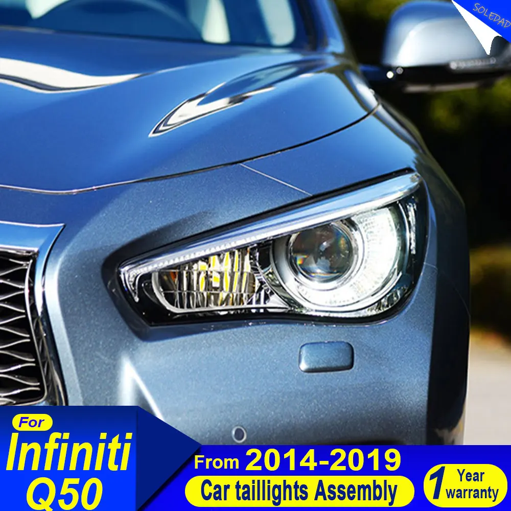 

Модернизированные передние фары для Infiniti Q50L Q50 2015-2024 с динамическим сигналом поворота, автоаксессуары