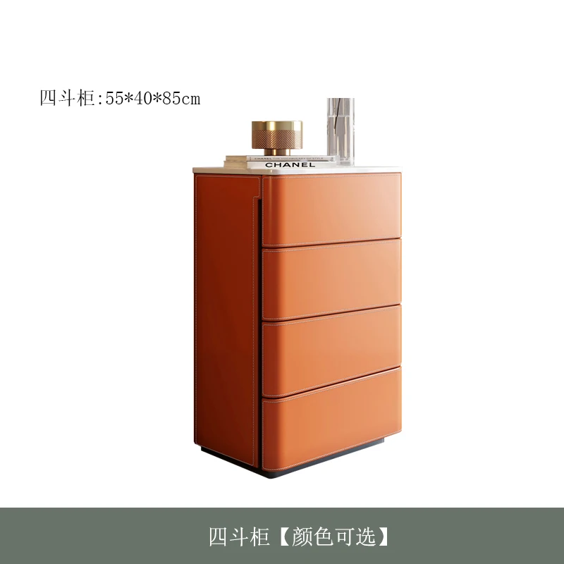 YY Stone Plate Locker -Style Light Luxury Three, Four, Five Bucket Saddle Leather Storage Cabinet