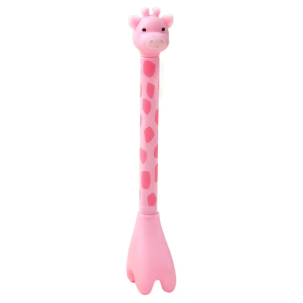 Stationery Kawaii Standing Giraffe Pen Pretty Aesthetic 0.38mm Giraffe Gel Pen Creative Funny Cute Writing Pen Students