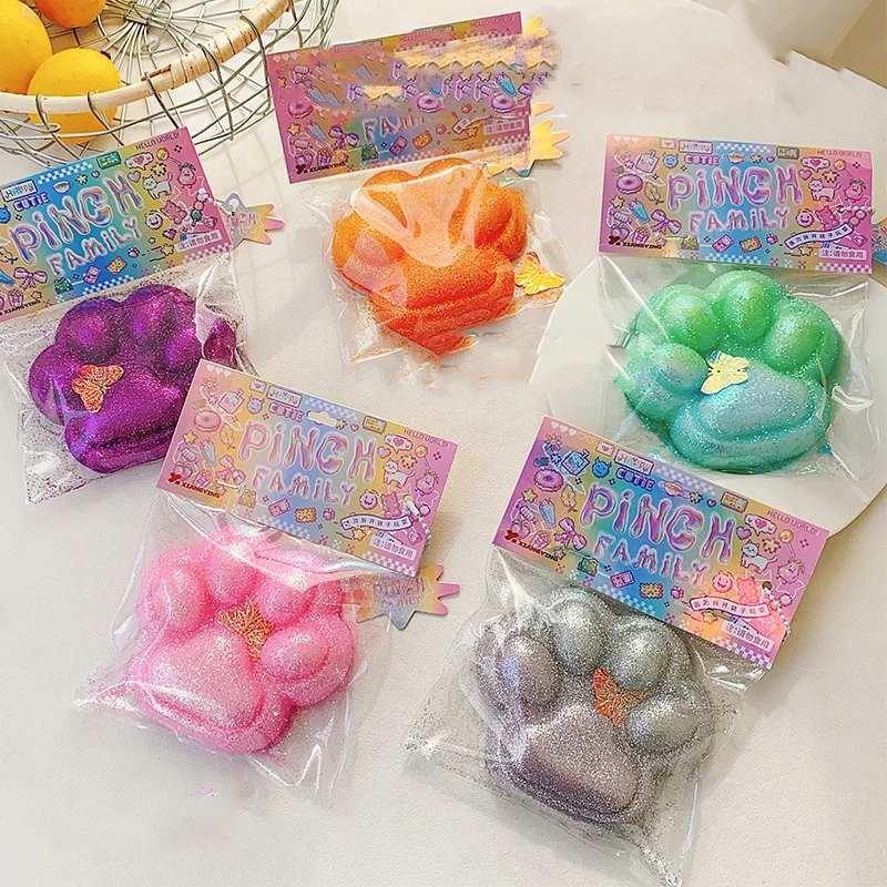 Grote Zachte Kat Voet Antistress Poten Fidget Speelgoed Squishy Grote Antistress Voet Volwassen Zintuiglijke Speelgoed Tapa Voet Meisjes Kinderen Speelgoed Geschenken