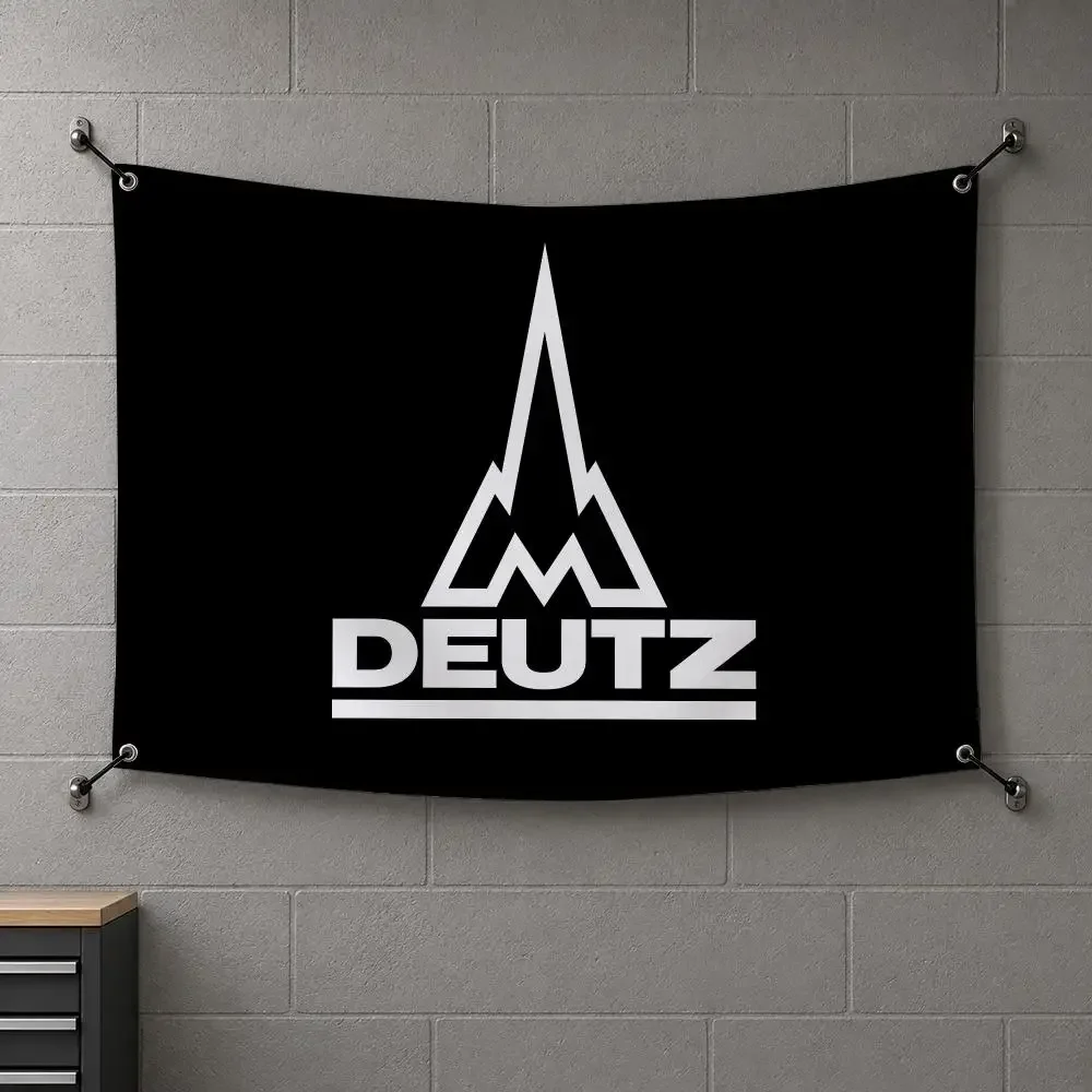 D-Deutz Construction Machinery Flags Interior Wall Hanging Background Banner Bedroom Home Living Room Outdoor Party Decor