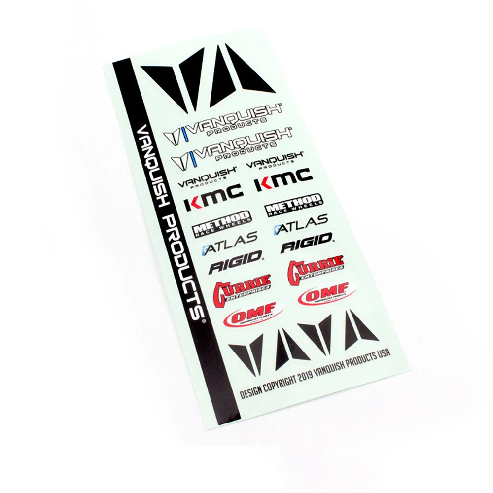 13 VP  LOGO VANQUISH PRODUCTS STICKER SHEET VPS07151