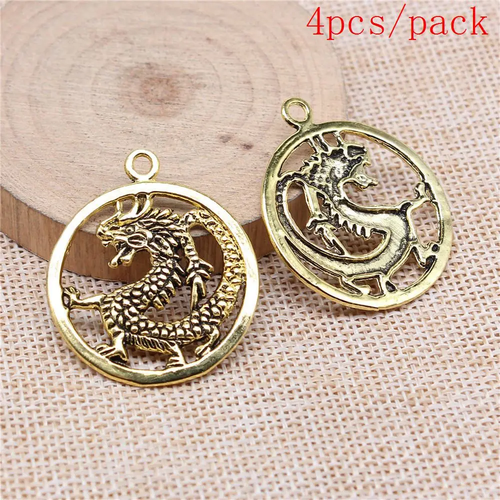 Dragon Charms For Jewelry Making DIY Pendants For Gift Bulk