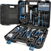 148PCs home tool kit-complete hand repair set with portable caseratcheting screwdriver hex key pliers wrench Tester