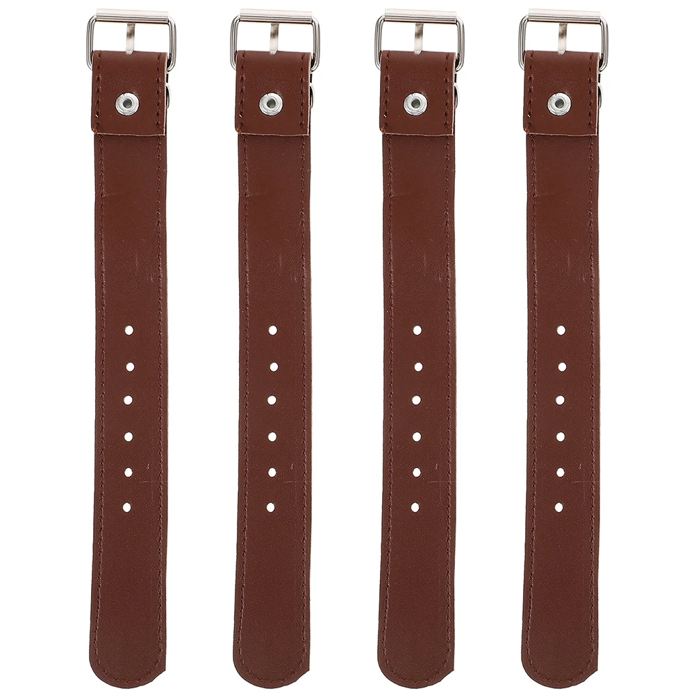 

2 Pairs Bike Front Basket Belts Adjustable Brown Durable Thickened Straps Kids Cycling Accessories Bike Fittings