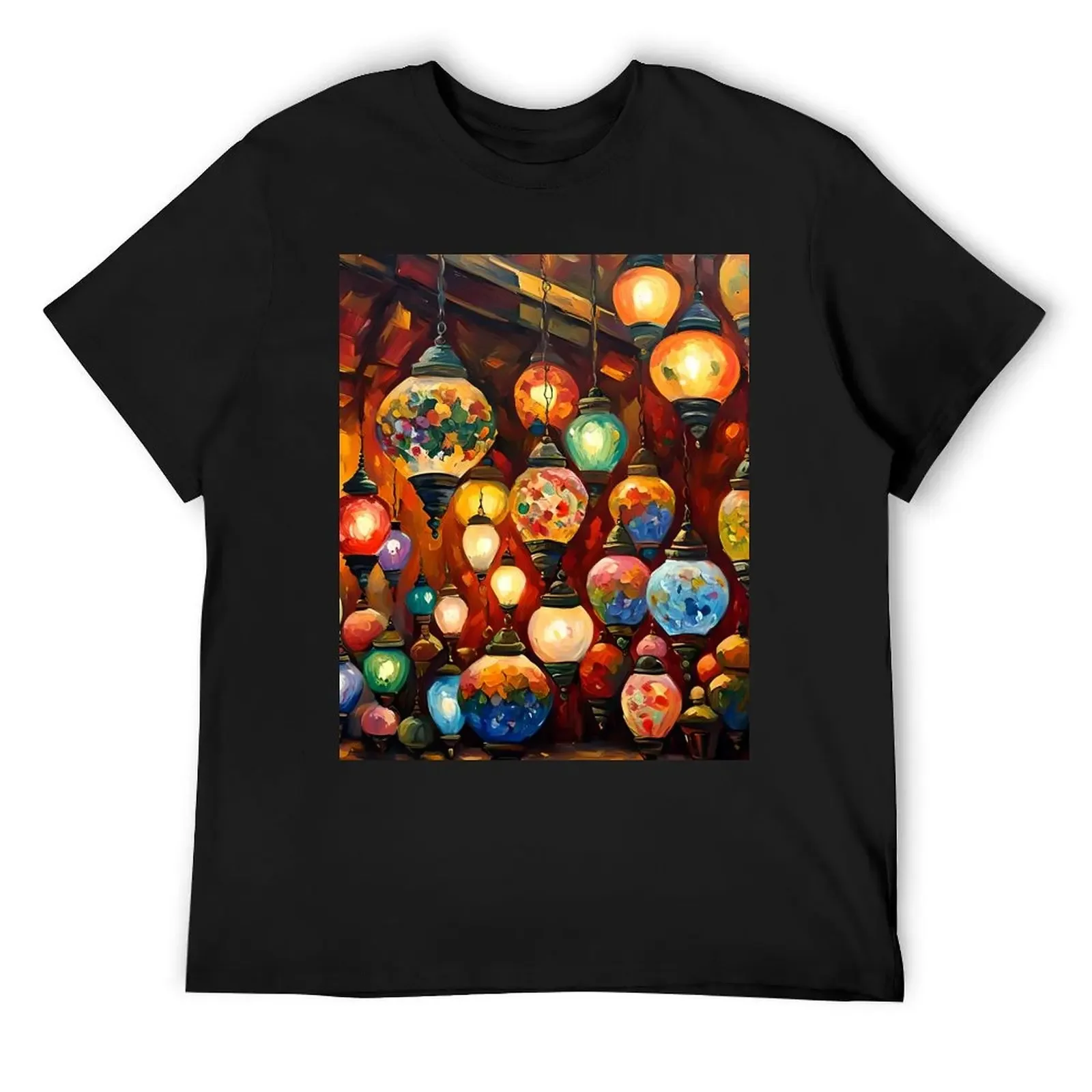 Turkish Lights And Mosaic Lamps T-Shirt plus size clothes vintage clothes anime t shirts anime T-shirt men