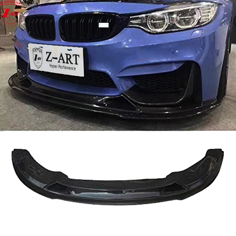 Z-ART RZ M3 M4 Carbon Fiber Front Lip for BMW F80 F82 F83 Carbon Fiber Front Spoiler for BMW F80 F82 F83 Carbon Fiber Front Chin