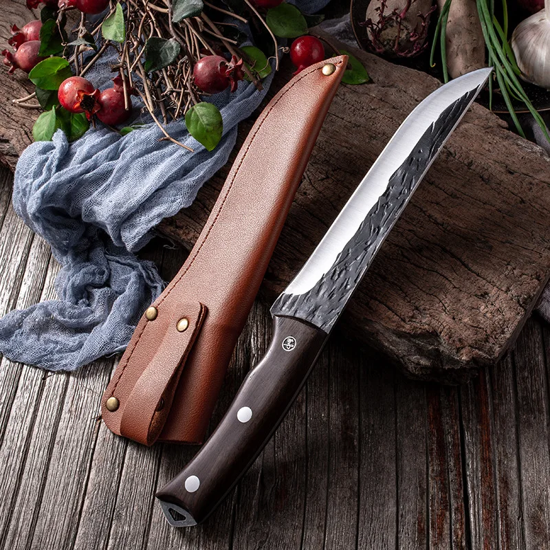XUANTENG forja, abertar, cuchillo para cortar huesos, cuchillo para cortar pescado especializado para abertar cerdos, ovejas y peces