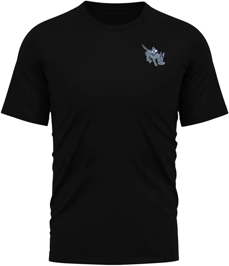 Official NCAA Collegiate Men's Sport Active T-Shirt Left Chest Logo Black Collection