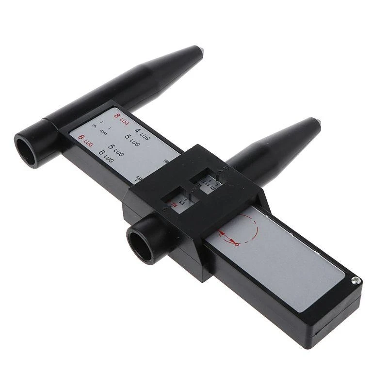 Wheel Holes Bolt Pattern PCD Tools Gauge for Rim Gauge 4 5 6 8 Lug Pcd Measureme