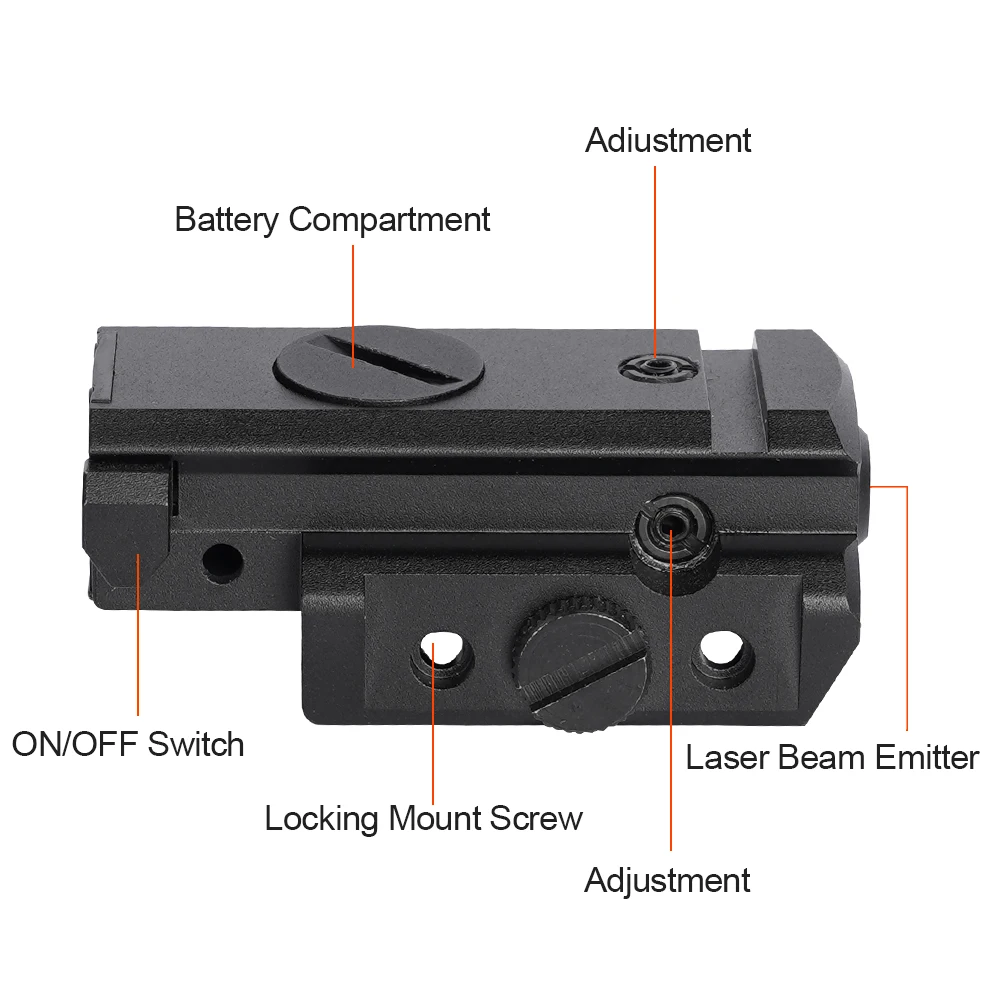 Rail Red Green Blue Laser Sight for Rifle Pistol Airsoft Magnetic Charging Gun Laser Sight Outdoor Hunting Shooting Accessories