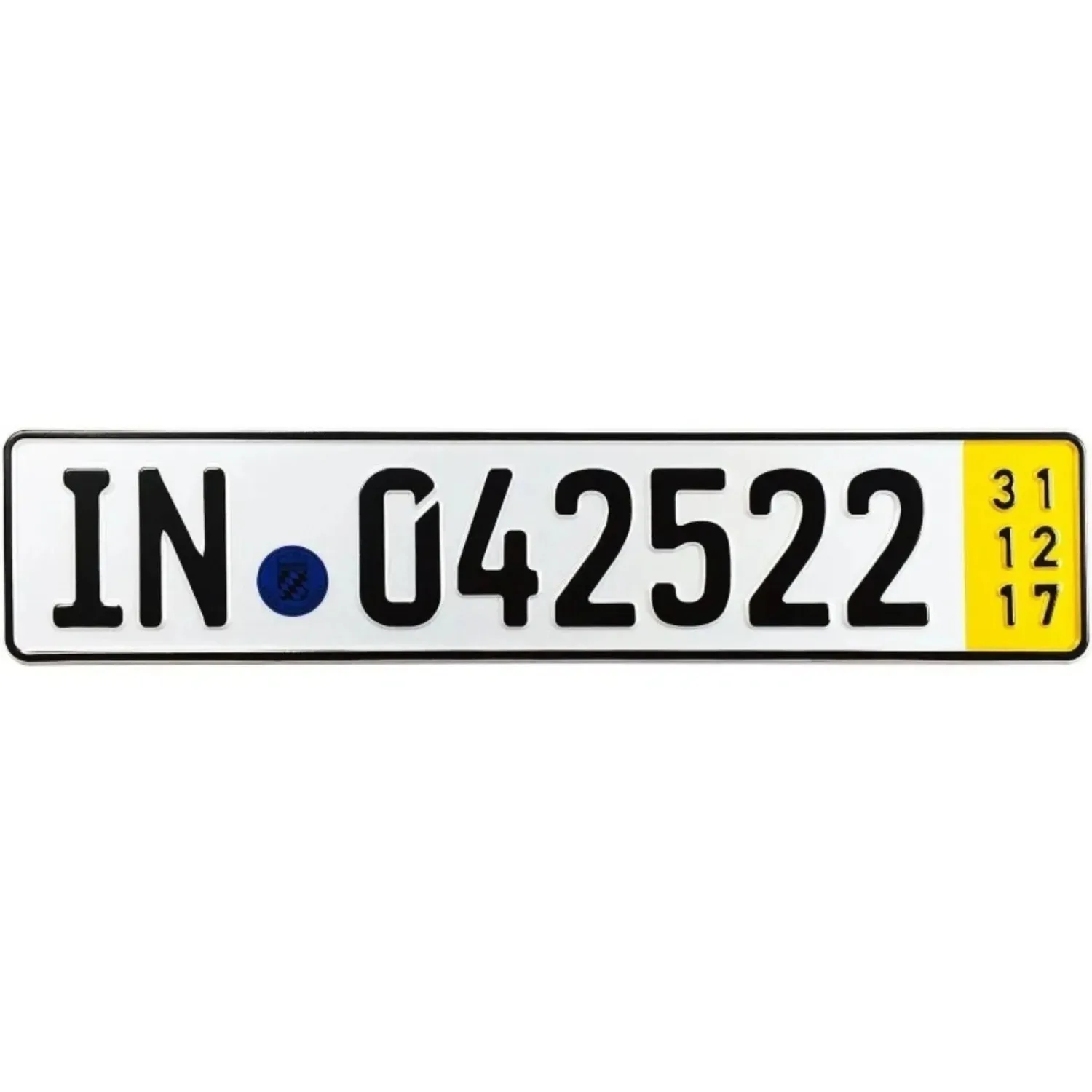 CIFbuy Customizable German Ingolstadt Style Metal Wall Sign, Yellow Novelty Home Wall Decor