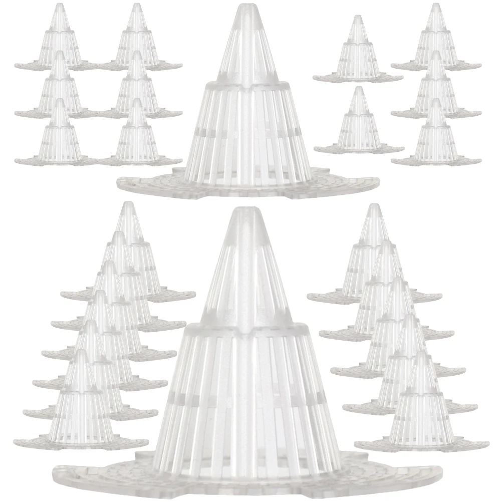 24 Peças de Filtros de Malha Plástica para Vasos de Flores, Gaxetas de Drenagem, Redes para o Fundo de Vasos para Jardim e Casa