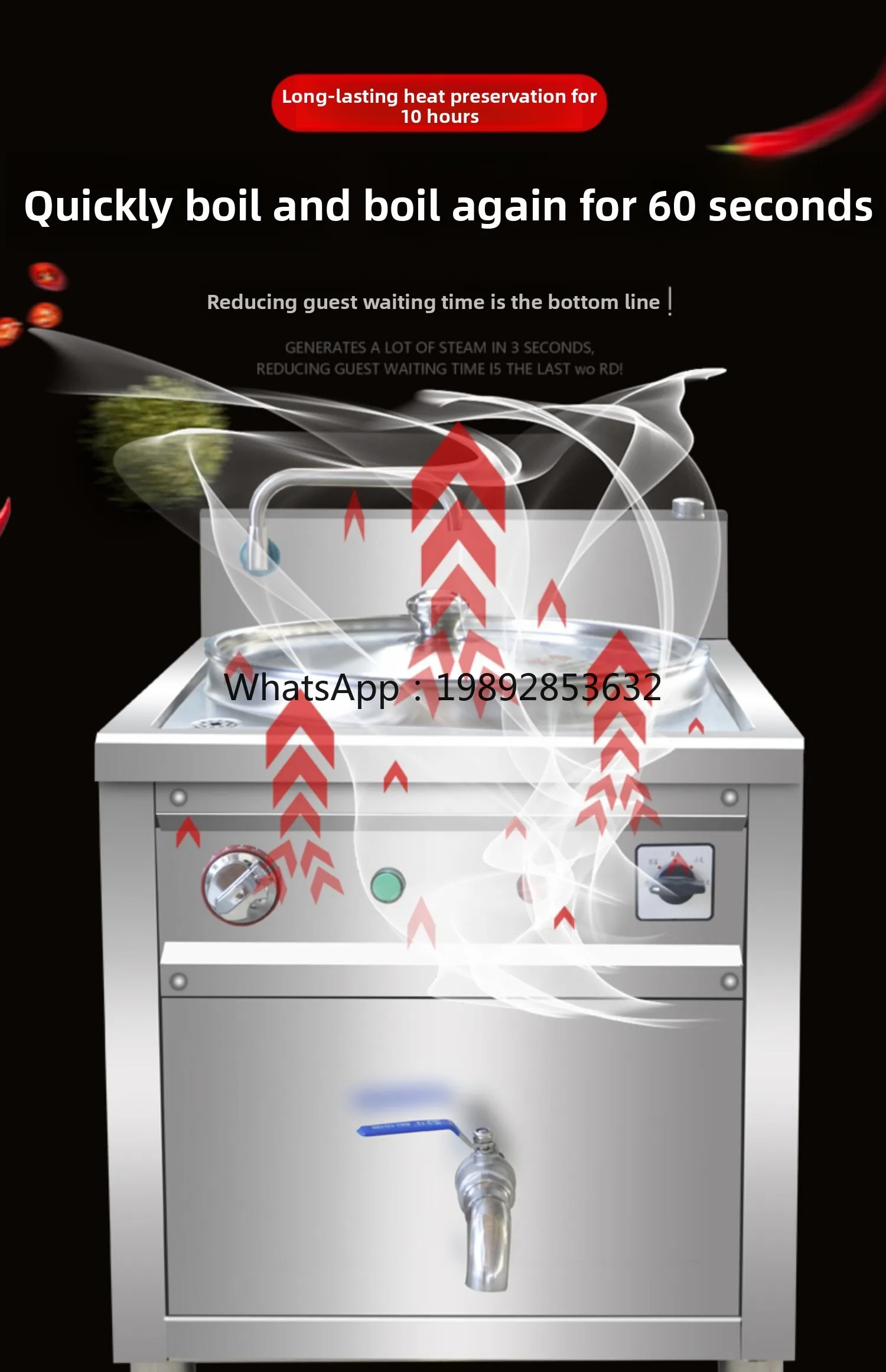 

ZZ Commercial Multifunctional Liquid Heat Conduction Pot for Cooking Eight-treasure Porridge, Hot Pepper Soup,
