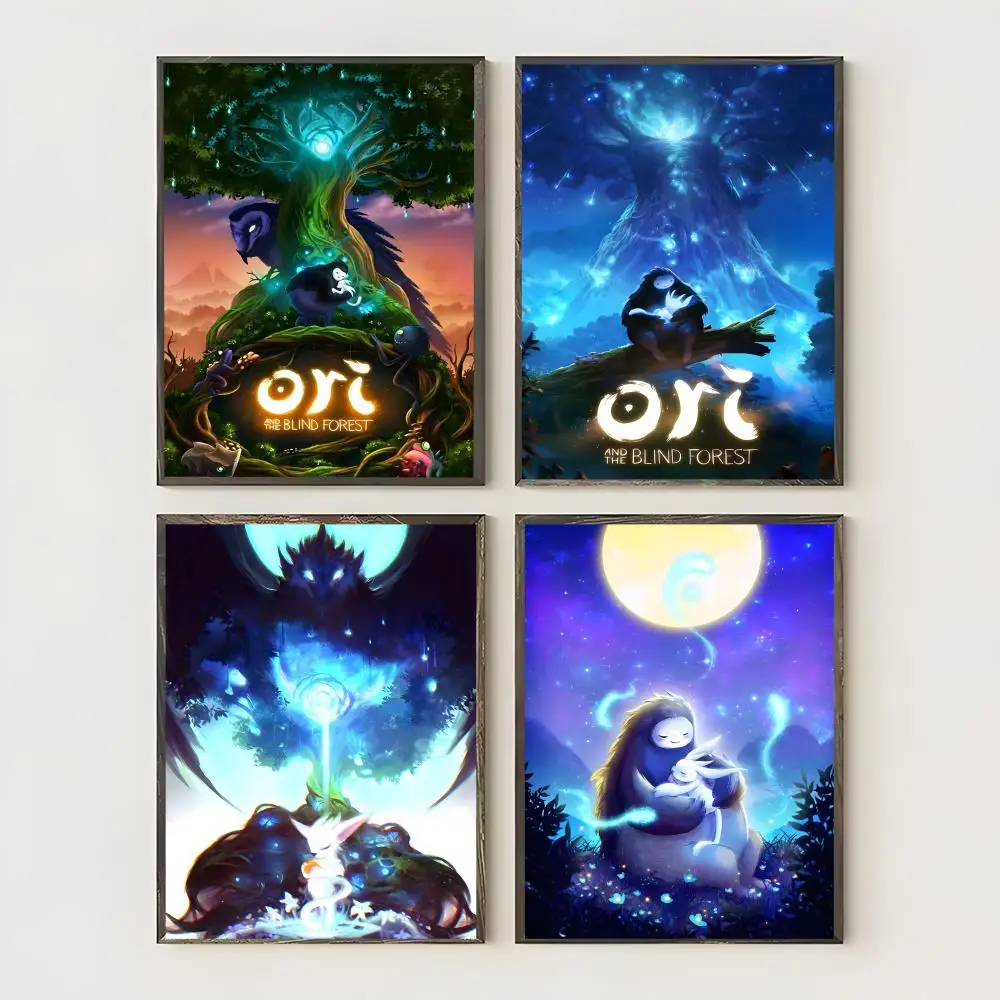 Game O-Ori And The Blind Forest Poster Waterproof Canvas Art Wrinkle Free Wall Hanging For Home Living Room Bedroom Decor