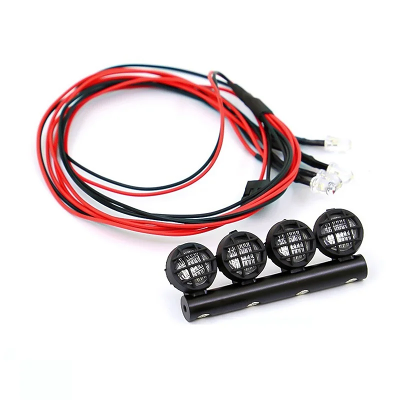 1:18 Simulation Mesh Off-Road RC RC Car DIY Upgrade Spare Parts Luggage Rack Spotlights