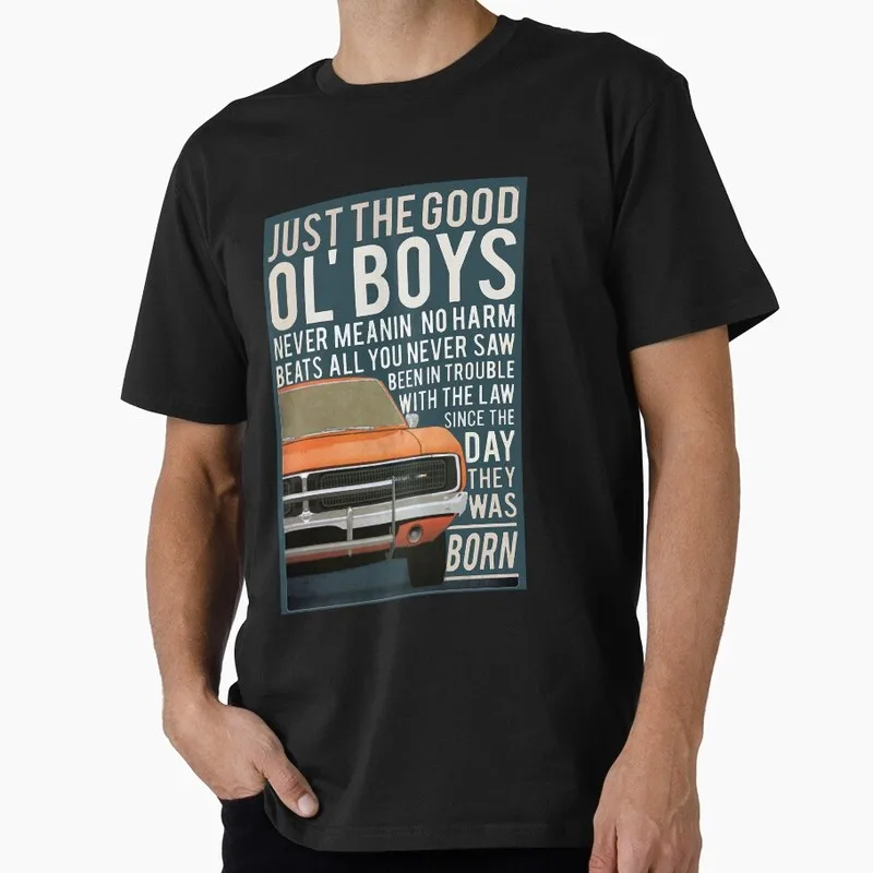 Retro Dukes of Hazzard Vintage Hazzard County Racing Graphic T-Shirt General Lee 01 Muscle Car Tee Classic 80s TV Fan Gift Tops
