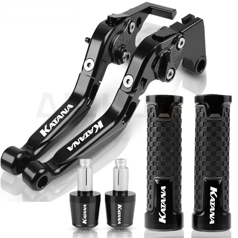 

For SUZUKI KATANA GSX600F GSX 600 F 600F 1989-2007 2006 2005 2004 CNC Motorcycle Brake Clutch Levers Handlebar Hand Grips ends