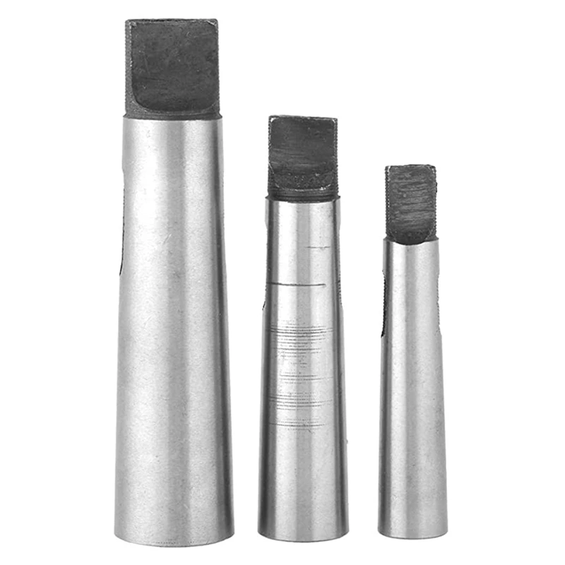 3Pcs/Set Reducing Drill Sleeve, Mt1- Mt2 Mt2- Mt3 Mt3- Mt4 Morse Taper Drill Sleeve Taper Adapter For Lathe Milling