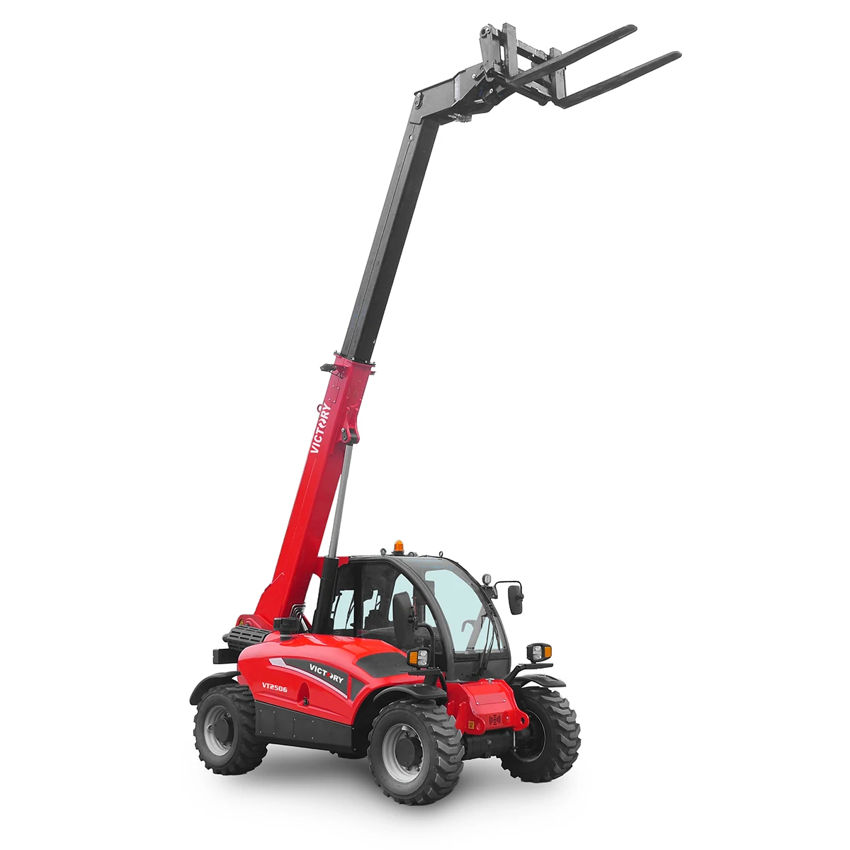 4x4 Telehandler Loader VT625 Telescopic Arm Forklift Wheel Loader Telescopic Handlers And Fork Bucket