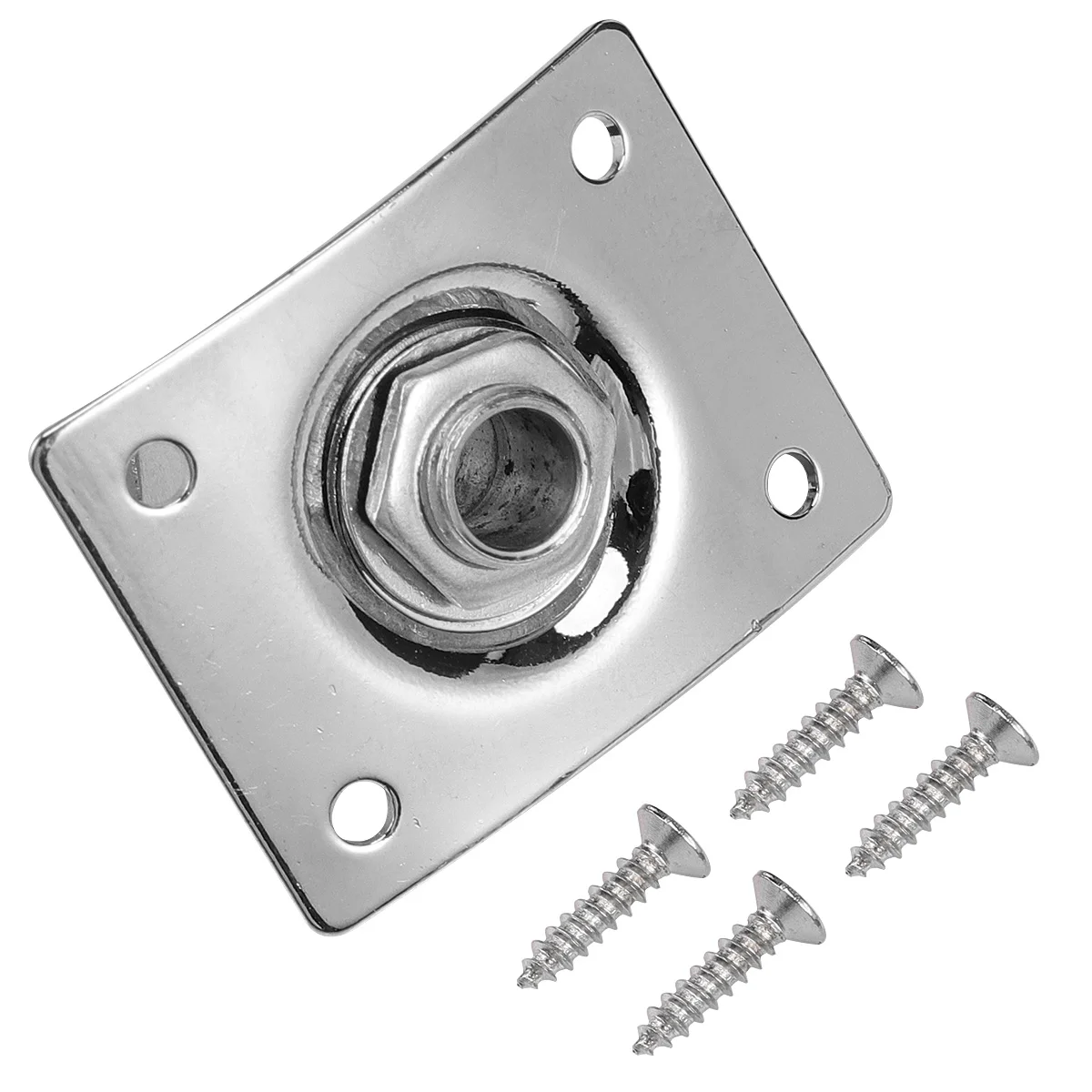 

2PCS Square Guitar Jack Electric Guitar Jack Socket 635mm Square Pickup Socket for Guitar (Silver) pickup jack