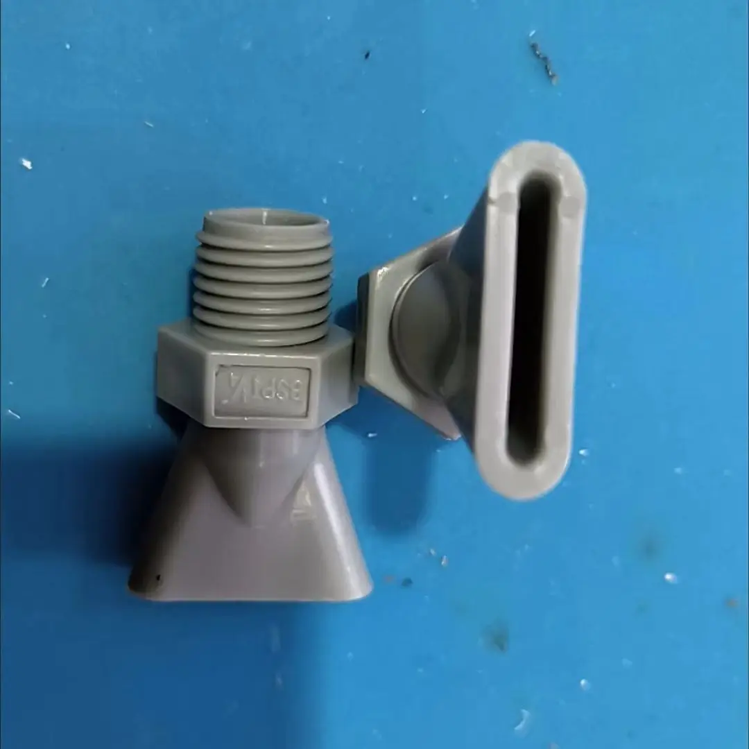 Plastic Duck Mouth Air Blowing Nozzle 1/4" 3/8" 1/2" 3/4" Flat Fan Wind Jet Nozzle For Cooling Drying Air Washing Pipe Fitting
