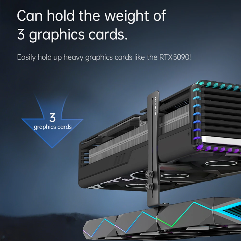 سبائك الألومنيوم حامل بطاقة الرسومات GPU دعم ثابت قوس مقاومة للاهتراء الصدأ واقية بطاقات الفيديو الوقوف لتقوم بها بنفسك تجميع الكمبيوتر #2