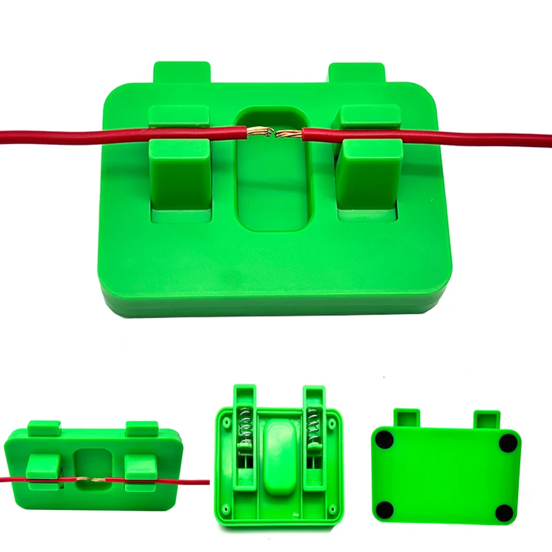 ABS Welding Wire Fixture Buit-in Spring For Thick And Thin Wire Clamps Cable Clamps Soldering Wire Holder Welding Repair Tools