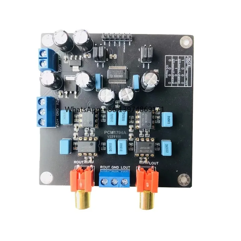 Nvarcher HiFi PCM1794A DAC Audio Decoder 24Bit 192kHz  Decoding Module 5532*2+5534*2