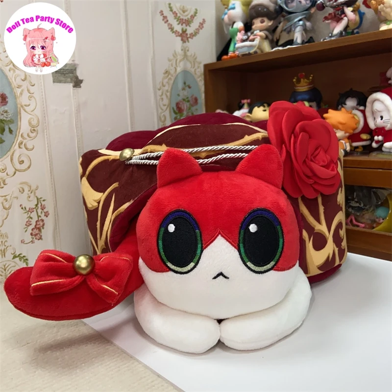 Argenti Soft Cat Cake Dango Plush Dolls Game Honkai Star Rail Cartoon Animals Throw Pillow Stuffed Toy Cushion Figures Xmas Gift