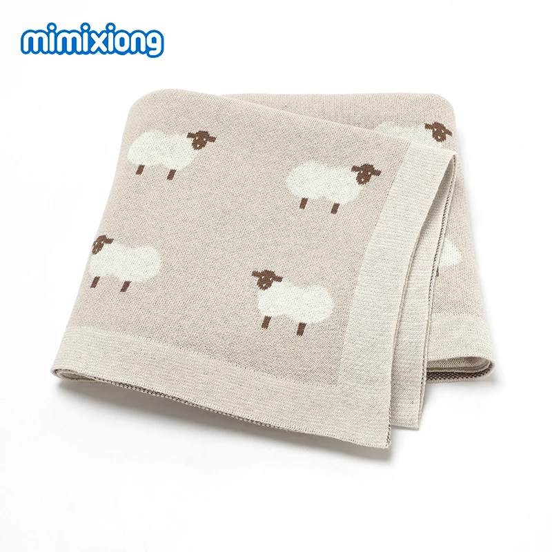 

Baby Blankets Swaddle Wrap 90*70cm Knitted Newborn Boys Girls Soft Comfortable Cotton Sleeping Covers Stuff for Stroller Bedding