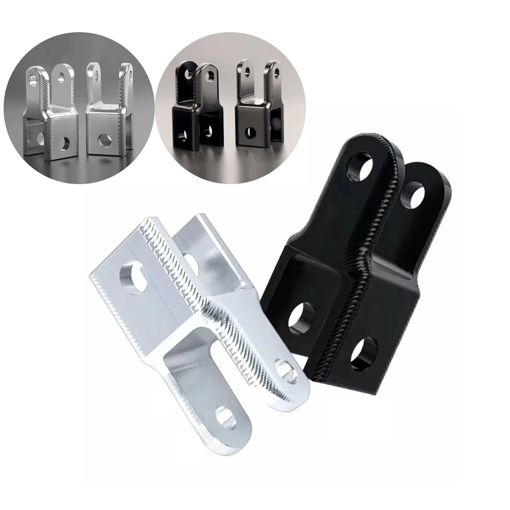 Modificar amortiguador trasero para motocicleta, extremo redondo, accesorios de extremo de horquilla Universal, puerto de horquilla doble de 20mm, pieza de aumento de altura de choque trasero