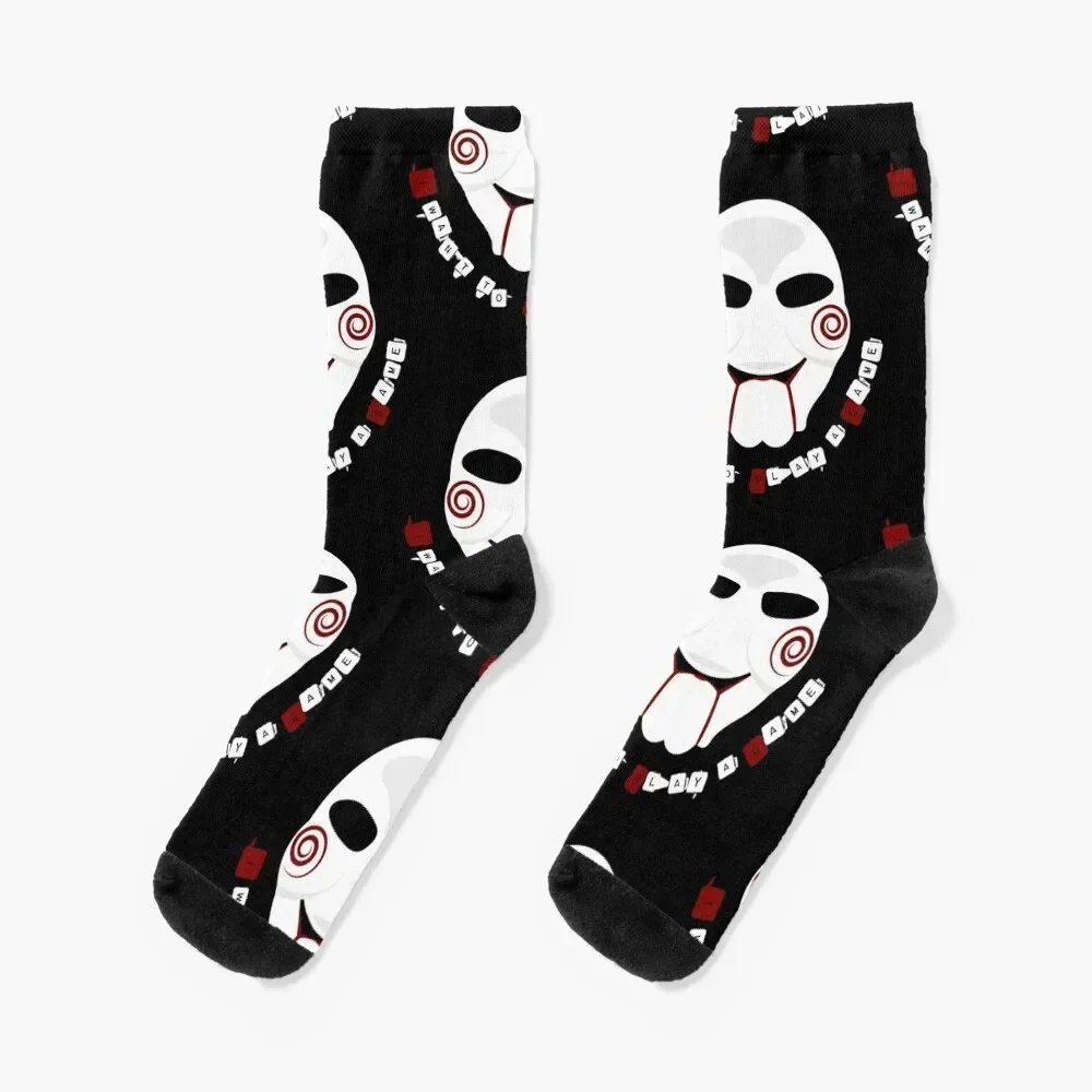 

Jigsaw - Billy - I want to play a game Socks sports and leisure winter Socks Men's Women's