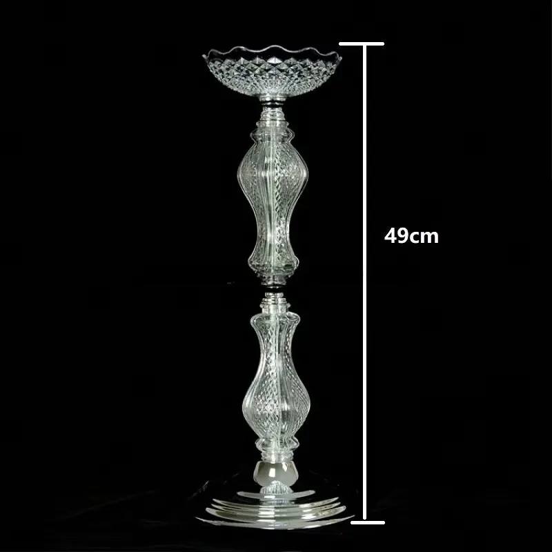 Smooth wedding decoration supplier table ornament high quality transparent transparent acrylic flower stand