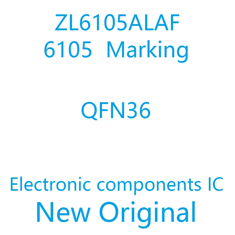 

Новый Origina ZL6105ALAF ZL6105AL ZL6105 6105 МАРКИРОВКА QFN36 DC/DC Cntrlr Single-OUT Step Down 1400 кГц 5 шт.