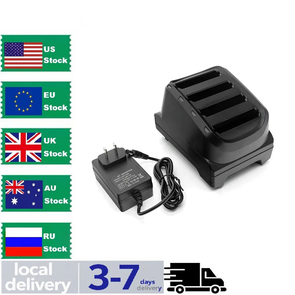 

Brand New 4-Slot Battery Charging Charger Cradle For ZEBRA TC21 TC26 SAC-TC2Y-4SCHG-01