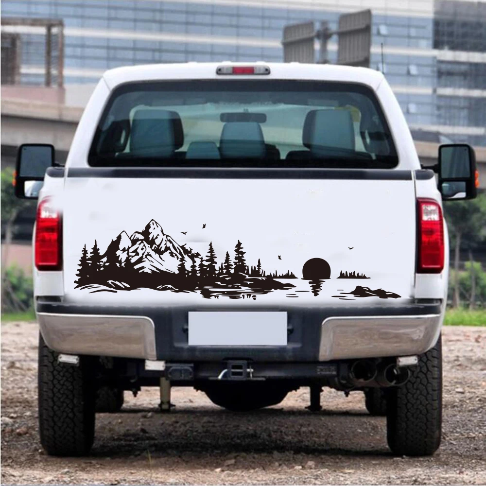 Mountain Lake  Landscape Camper Rv Car Sticker Decal Adventure Nature Wildlife Woodland Forest Auto Vehicle Decor