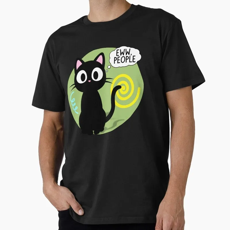 Eww People Funny Anti Social Quote Introvert Slogan T shirt 0703 Short sleeve Graphic clothes 100% cotton Tee US Size Tops S-6XL