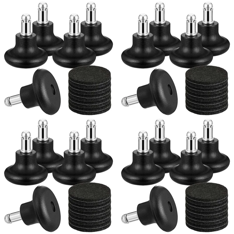 

AFOURT-20 Pack Bell Glides For Office Chair Without Wheels, Replacement Rolling Chair Swivel Wheels Fixed Stationary Castors