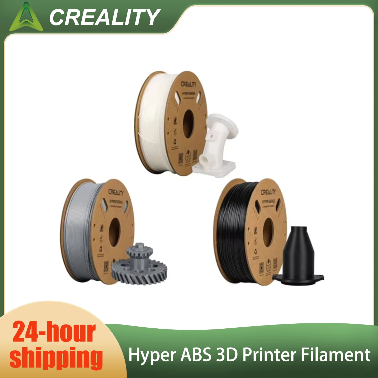 

Creality Hyper ABS Filament 1.75mm for High-Speed Printing Convenient Open Printing, 1kg(2.2lbs) Spool Fit Most 3Dz Printer