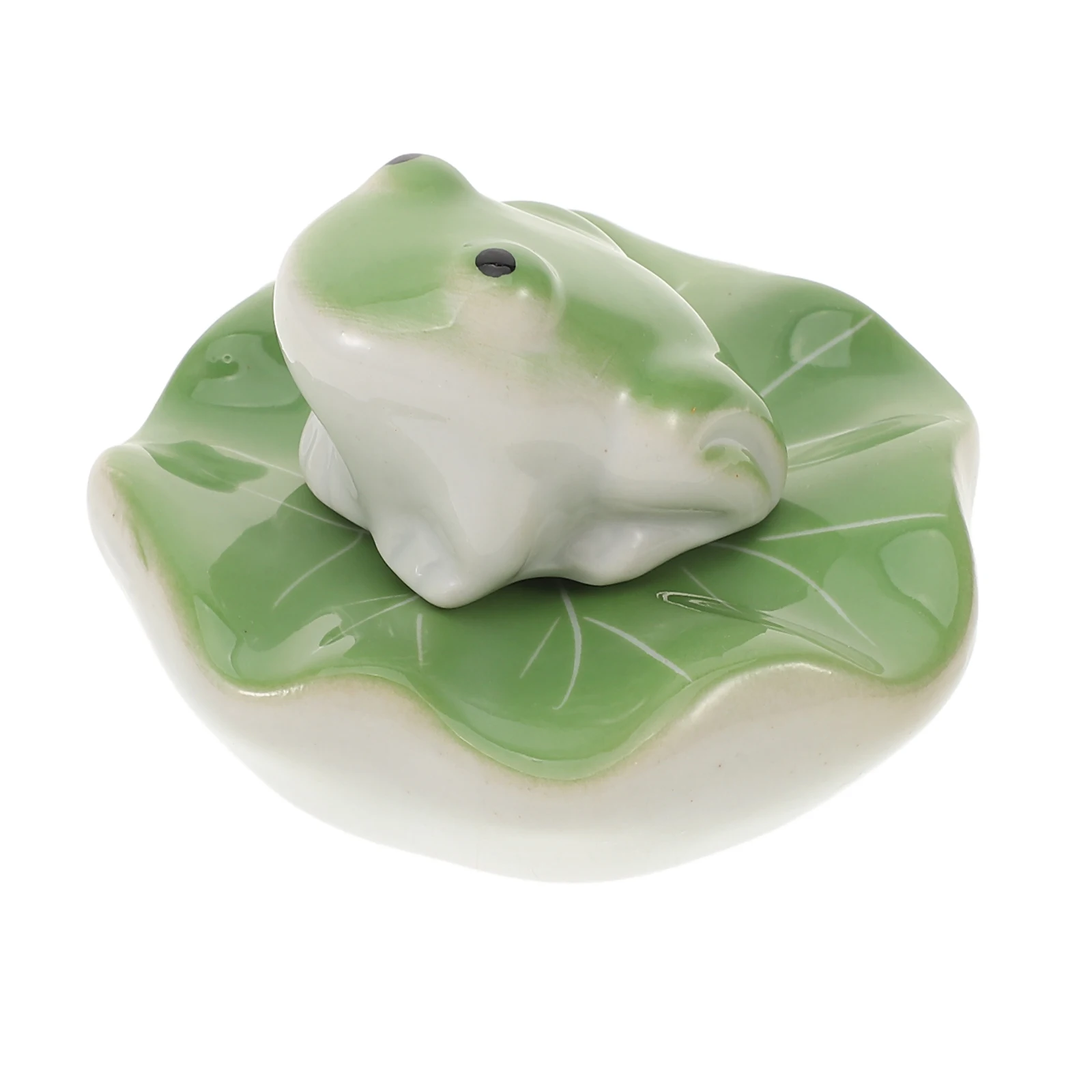 

1 Set Tea Pet Frog Floating Ceramic Animal Figurines Bright Color Lifelike For Fish Tank Decor Aquarium Layout Prop Frog Statue