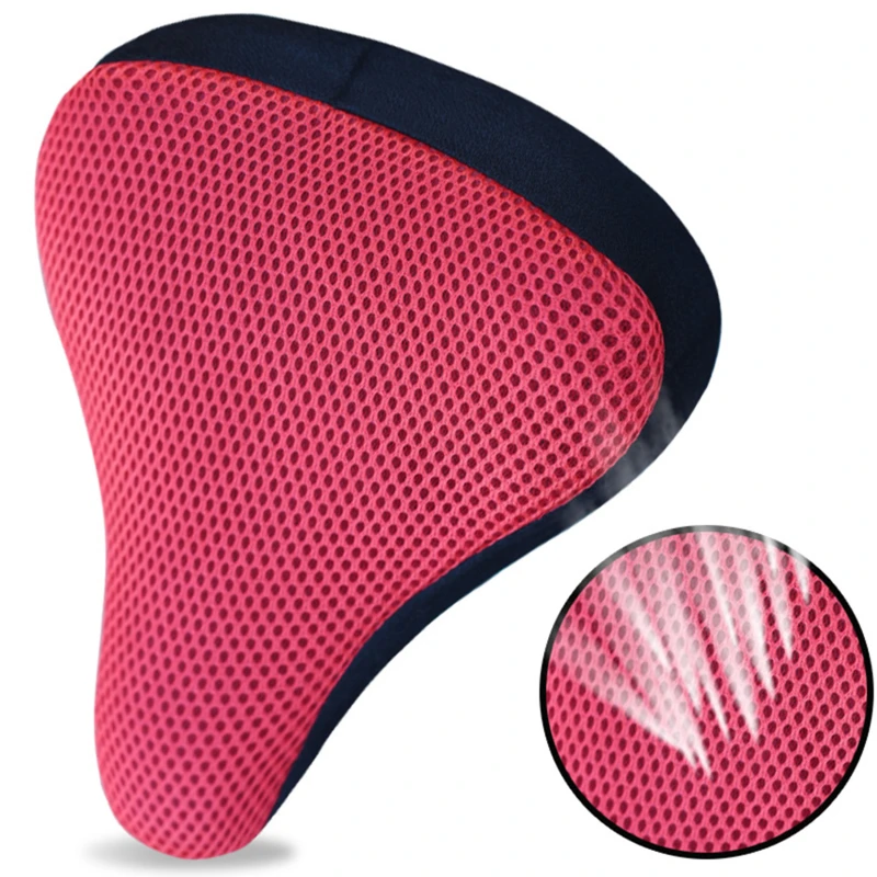 Bicycle Saddle 3D Soft Bike Seat Cover Cycling Silicone Seat Cushion Cycling Breathable Saddle Comfortable Bicycle Bike