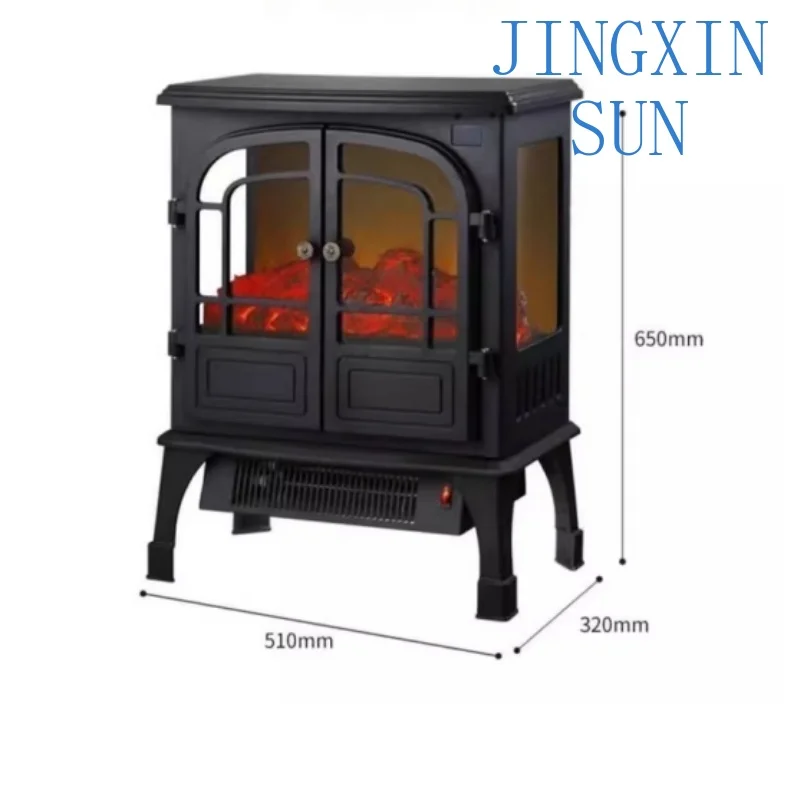 European Fireplace Heater 3d Simulation Flame Heating Retro Heater  for Home Energy Saving Living Room