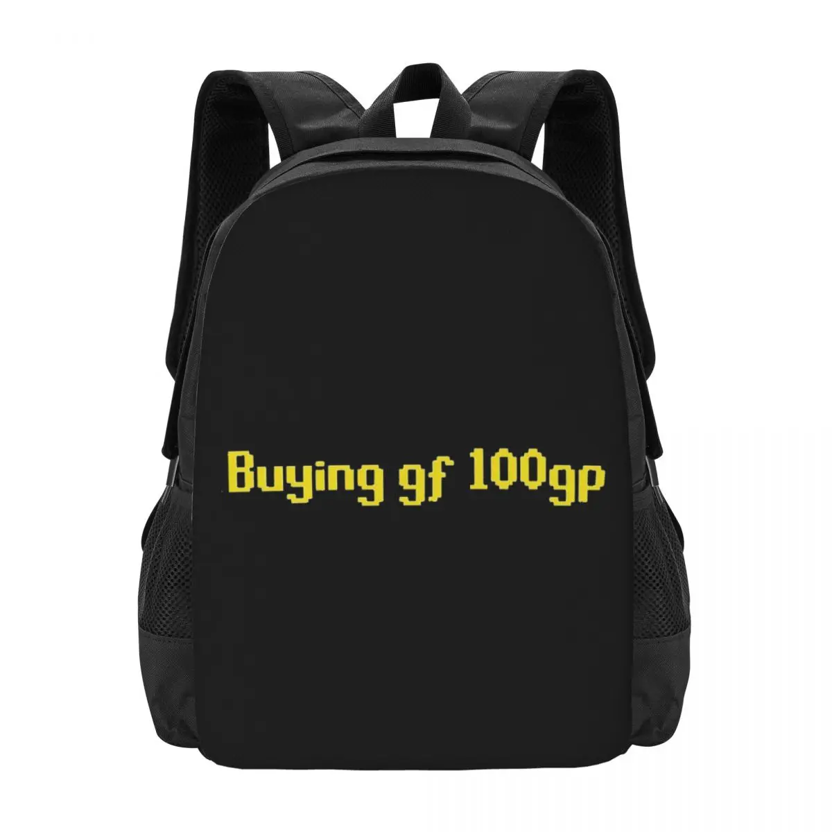 

RuneScape _Buying Gf 100gp_ Meme Backpack Hot Sale Daypack Large Capacity BookBag School Bag Shoulder Bags for Men Women