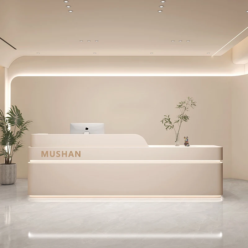 

Check Out Front Reception Desk Salon Lectern Mobile Cash Spa Advisory Luxury Service Desk Modern Empfangstheke Bar Furniture