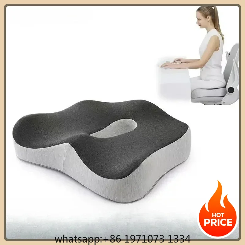 Ergonomic Memory Foam Tailbone Cushion Non-Slip Breathable Seat Pad for Car Office Chair