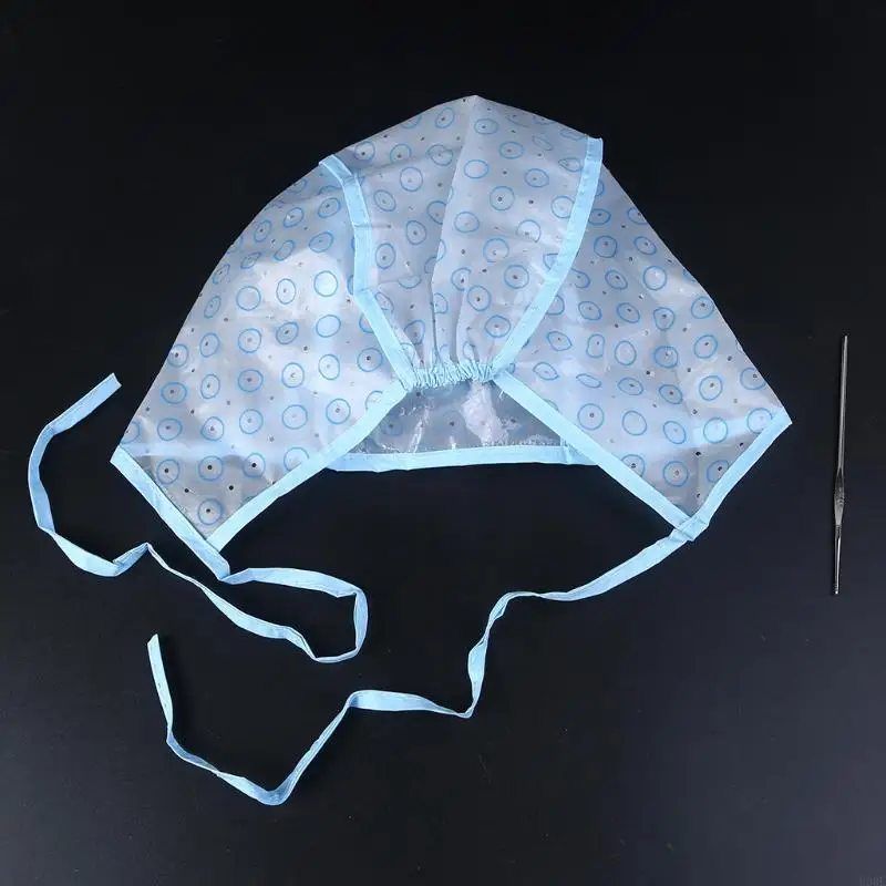 U0DE 2 шт./компл. шапочка для окрашивания волос + кисть с крючком для окрашивания, выделяющая глазурь, кончики Cov