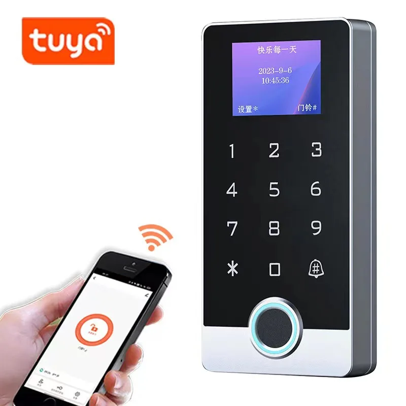 

Economic 10,000 Large User Capacity IP66 Tuya Smart WIFI 2.4G Access Control with OLED Screen Used for Door Entry System