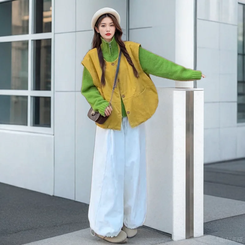 Cardigan maglione con cerniera verde da donna autunno inverno 2025 New Lady Daily Joker giacche in maglia moda maglieria cappotti Famale